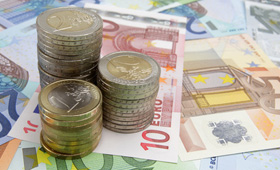 Euro-Scheine und -Mnzen