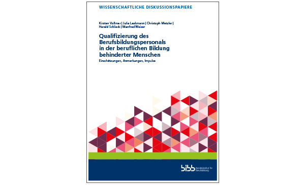 Titelseite des Diskussionspapiers Qualifizierung des Berufsbildungspersonals.