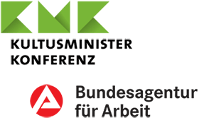 Logos der BA und der KMK