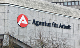 Gebude, in dem eine Agentur fr Arbeit ansssig ist