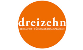 Logo der Zeitschrift fr Jugendsozialarbeit "dreizehn"