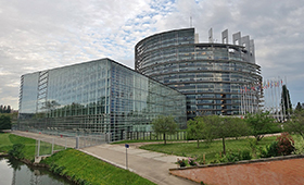 Gebäude des EU-Parlaments in Straßburg