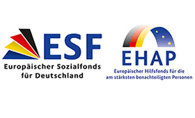 Logos des ESF und von EHAP