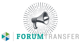 Logo der Initative Forum Transfer mit Megaphon
