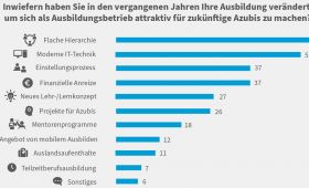 Grafik der DIHK "Wie Betriebe Ausbildungen attraktiver machen wollen"