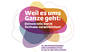 "Weil es ums Ganze geht" - Logo des 18. Deutschen Kinder- und Jugendhilfetages